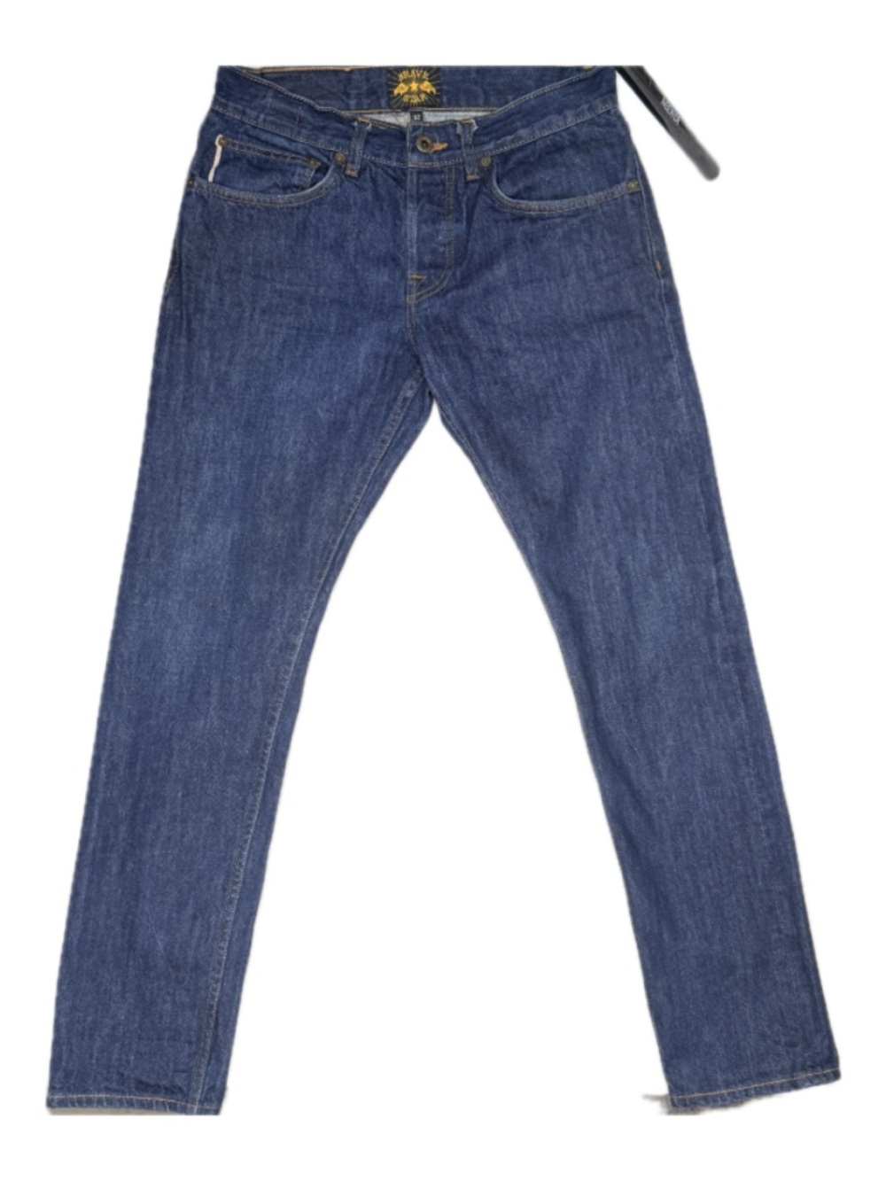 BRAVE STAR SELVAGE THE SKELETON SKINNY JEAN   14.25 OZ DENIM
#1184